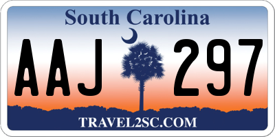 SC license plate AAJ297