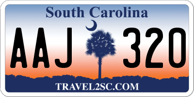 SC license plate AAJ320