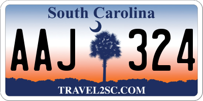 SC license plate AAJ324