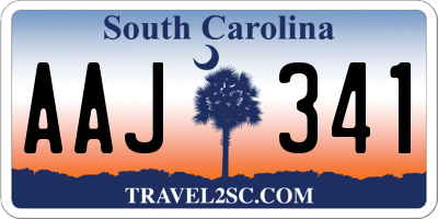 SC license plate AAJ341