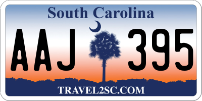 SC license plate AAJ395