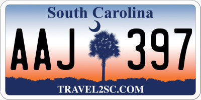 SC license plate AAJ397