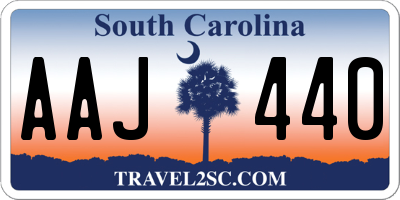 SC license plate AAJ440