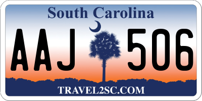 SC license plate AAJ506