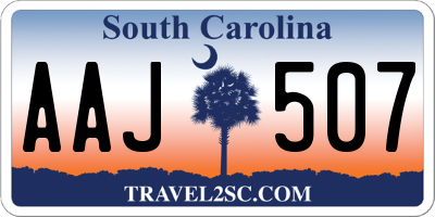 SC license plate AAJ507