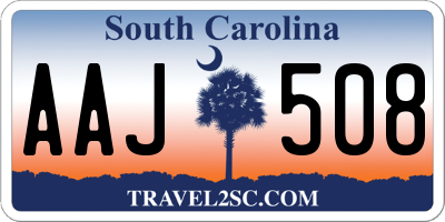 SC license plate AAJ508