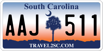 SC license plate AAJ511