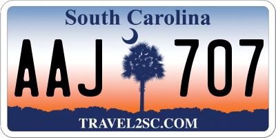 SC license plate AAJ707