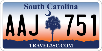 SC license plate AAJ751