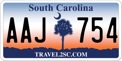 SC license plate AAJ754