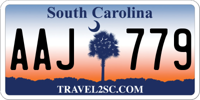 SC license plate AAJ779