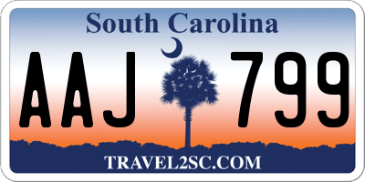 SC license plate AAJ799