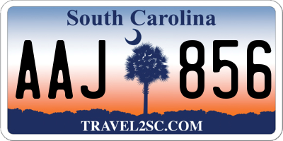 SC license plate AAJ856