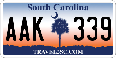 SC license plate AAK339