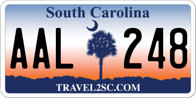 SC license plate AAL248