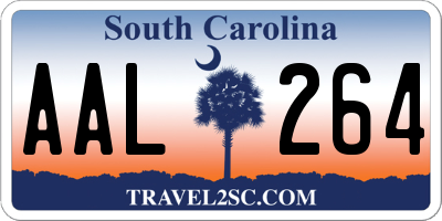 SC license plate AAL264