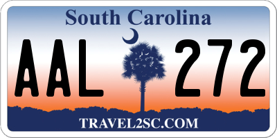 SC license plate AAL272