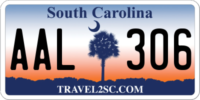 SC license plate AAL306