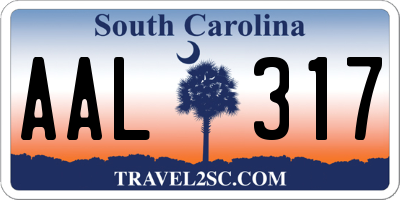 SC license plate AAL317