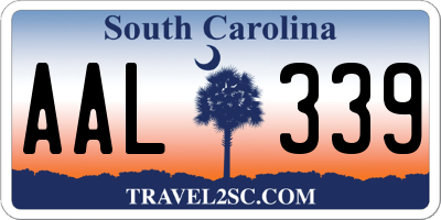 SC license plate AAL339