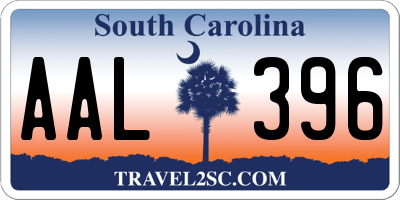 SC license plate AAL396