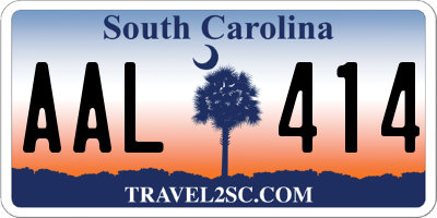 SC license plate AAL414