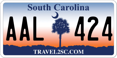 SC license plate AAL424