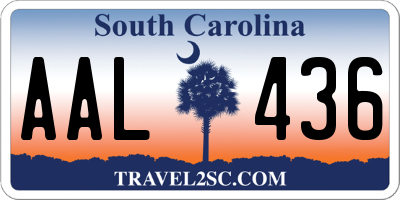 SC license plate AAL436