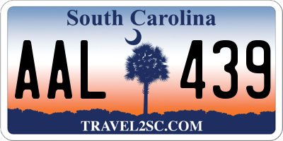 SC license plate AAL439