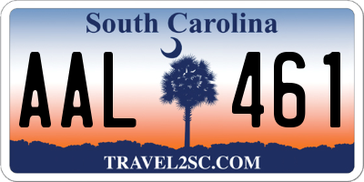 SC license plate AAL461