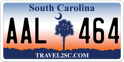 SC license plate AAL464