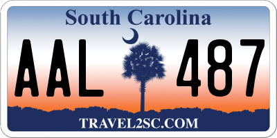 SC license plate AAL487