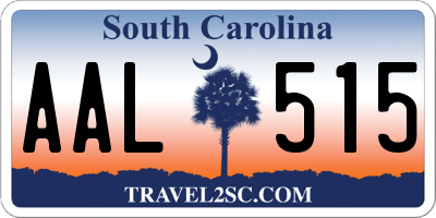 SC license plate AAL515