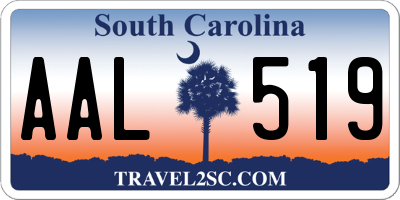 SC license plate AAL519