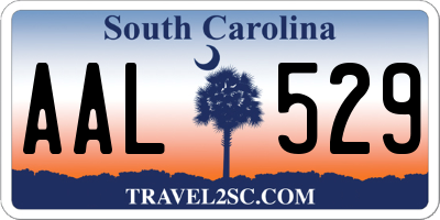 SC license plate AAL529