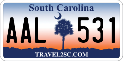 SC license plate AAL531