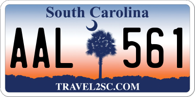 SC license plate AAL561