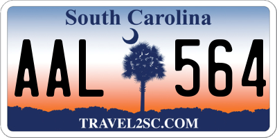 SC license plate AAL564