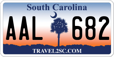 SC license plate AAL682