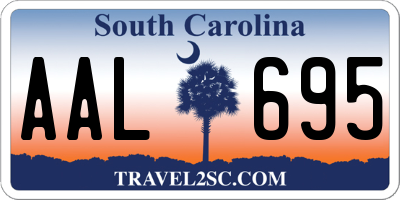 SC license plate AAL695