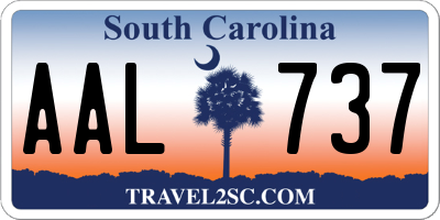 SC license plate AAL737