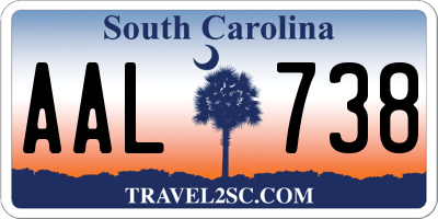 SC license plate AAL738