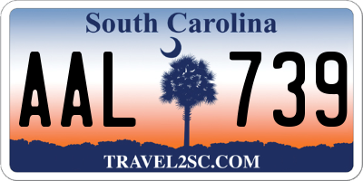 SC license plate AAL739