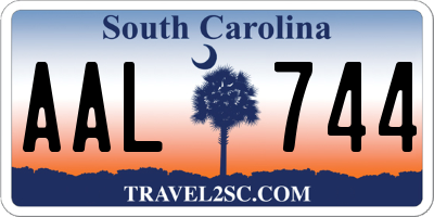 SC license plate AAL744