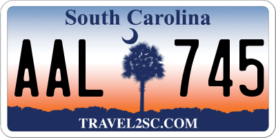 SC license plate AAL745