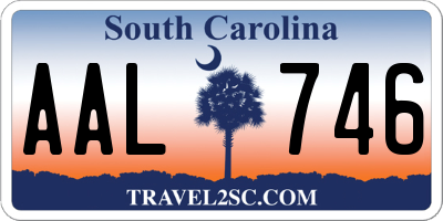 SC license plate AAL746