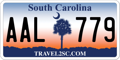 SC license plate AAL779