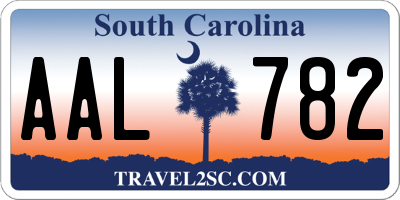 SC license plate AAL782