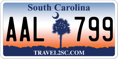 SC license plate AAL799