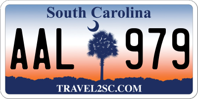 SC license plate AAL979